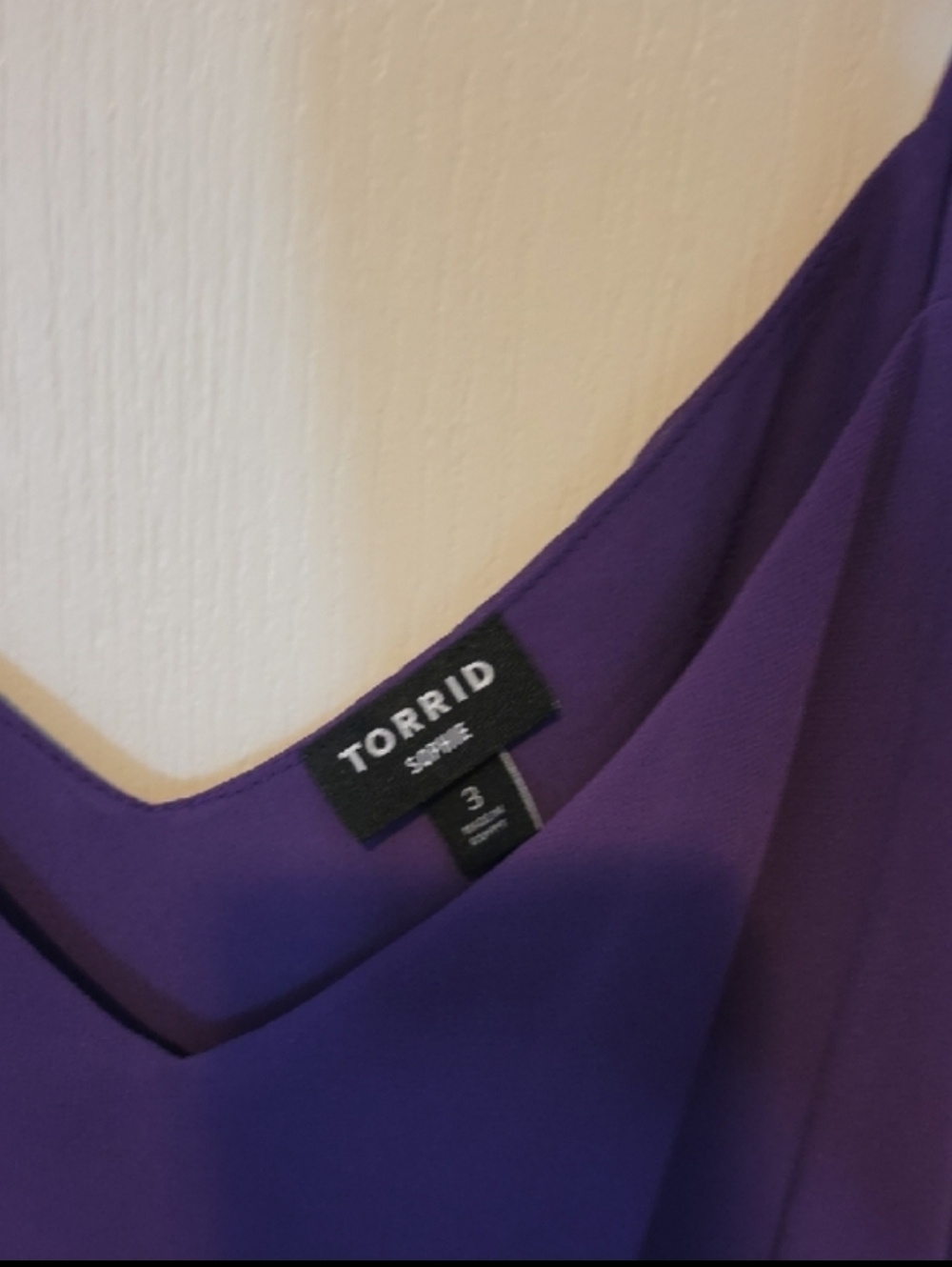 torrid Purple Sophie Chiffon Cami - Picture 6 of 7